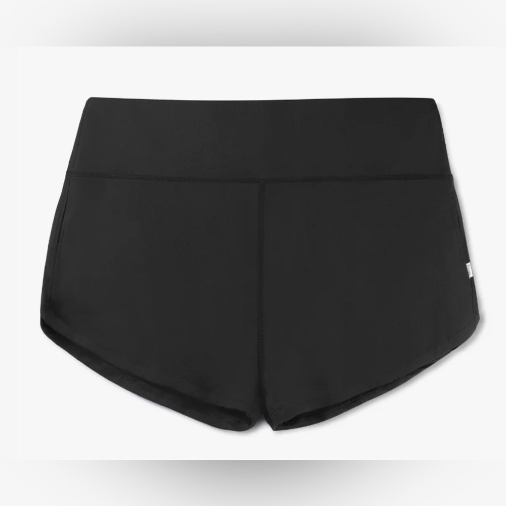 Women's High-Waist Black Active Shorts